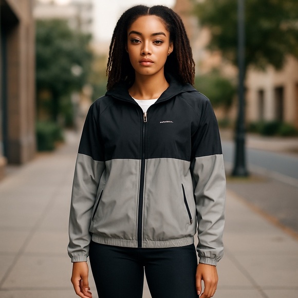 Reebok Jackets & Blazers - Reebok Black and Gray Women's Jacket
